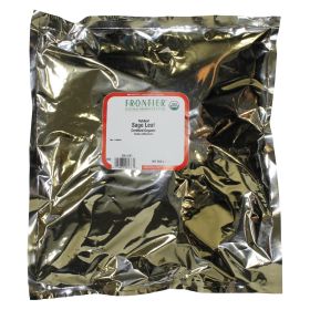 Frontier Herb Sage Leaf Organic Rubbed - Single Bulk Item - 1lb