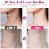 Anti Wrinkles Face Neck Massager Double Chin Reducer Face Neck Beauty Device Skin Care Tools with 3 Modes LED Vibration Heat EMS for Skin Care Tighten