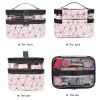 Double layer cosmetic storage bag (pink)