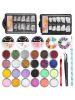 Nail  Acrylic Glitter Crystal Powder Monomer Manicure Tool Tips Brush Nails Art Decoration  DIY Pro Full Kit