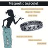 Magnetic Hematite Bracelet, Adjustable Design Magnetic Bracelet Reduce Puffiness Help Calm Down Blood Circulation Better Sleep, Fit For Most People