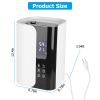 5L/1.32Gal Humidifiers Top Fill Cool Mist Humidifier with Essential Oils Diffuser Filter 360° Rotatable Outlet Nozzle 1-8 Hours Timer 1-3 Level Mist 4