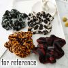 9 Pcs Satin Hair Scrunchies Leopard Print Hair Band Ponytail Holder Elastics Hair Ties Hair Accessories