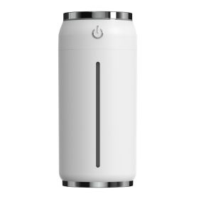 Creative Car Mini Coke Can Humidifier Silent Usb Perfume Machine (Option: White-USB random cable-USB)