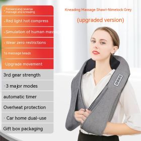 Household Electric Waist And Back Hot Compress Massager (Option: R2Grey-EU)