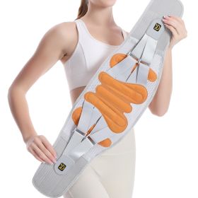 Hot Pressing Waist Supporter Widened And Breathable (Option: L-Gray)