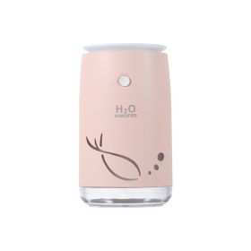 New Small Tail Fish Night Light Humidifier USB Mini Car Air Purifier Household Humidifier (Option: Pink-USB)