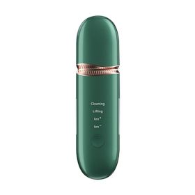 Ultrasonic Shovel Skin Electromechanical Cleaning Instrument Beauty Instrument Shovel Skin Knife Household Cleaning Instrument (Color: green)