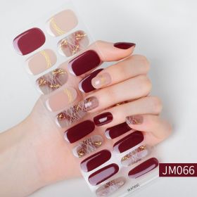 Autumn And Winter UV Detachable Wear Nail Stickers Waterproof And Durable Semi-curing Gel Nail Sticker (Option: JM066)