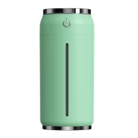 Creative Car Mini Coke Can Humidifier Silent Usb Perfume Machine (Option: Green-USB random cable-USB)