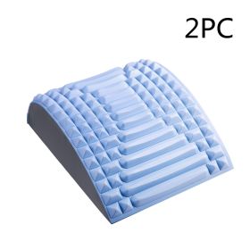 Back Stretcher Pillow Neck Lumbar Support Massager For Neck Waist Back Sciatica Herniated Disc Pain Relief Massage Relaxation (Option: Blue 2PC)