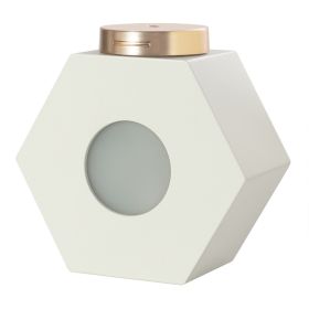 Fashionable And Personalized Six Sided Perfume Bottle Humidifier (Option: White-USB)