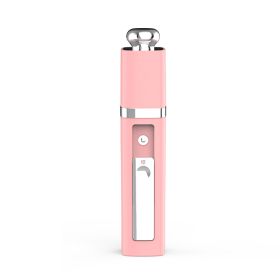 Nano Spray Humidifier Handheld Spray Humidifier Atomized Moisturizer (Color: pink)