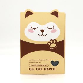 Face Oil-absorbing Sheets 100 Pieces Summer Refreshing Oil Control (Option: Raccoon 80 Pieces)