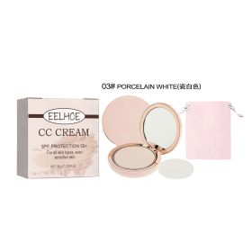 Skin Protection Lightweight Breathable Durable Not Easy To Makeup Natural Concealing And Setting Makeup Powder (Option: Porcelain White)