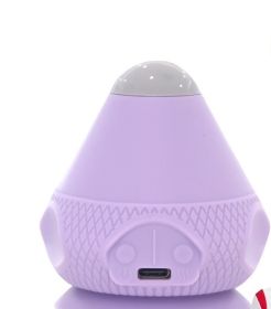 Electric Massage Ball Adsorption Fitness Foot Shoulder (Option: Electronic Version Purple-USB)