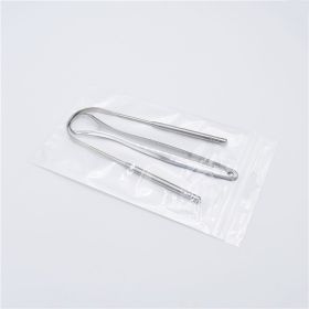 Stainless Steel Tongue Scraper Oral Care Tools (Option: Pearlescent Bag 2 Piece Set)