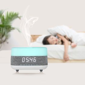 Clock Aromatherapy Humidifier Home Office Time (Option: Offwhite-EU)