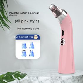 Electric Beauty Device For Removing Acne And Pore Cleaner (Color: pink)